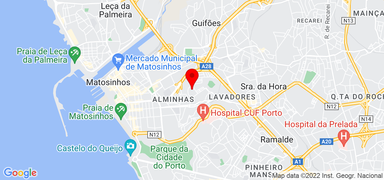 Chinda - Porto - Matosinhos - Mapa