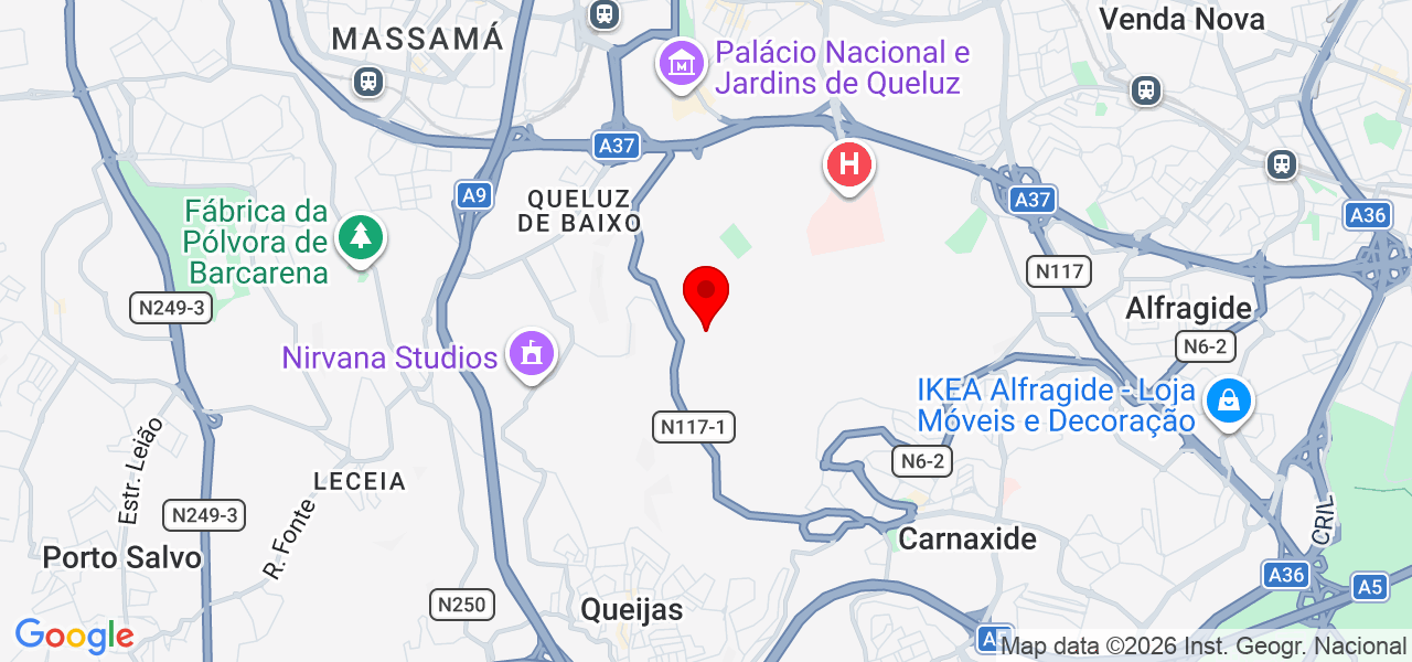 Geovana Santos - Lisboa - Amadora - Karte