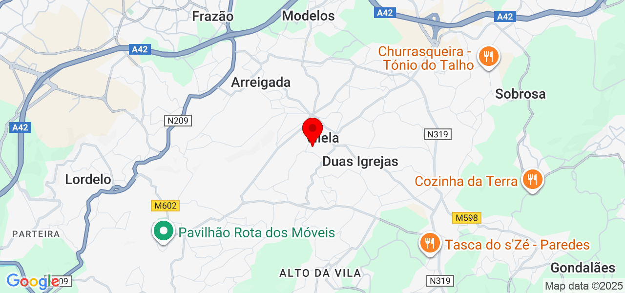 Vitor Vieira - Porto - Paredes - Map