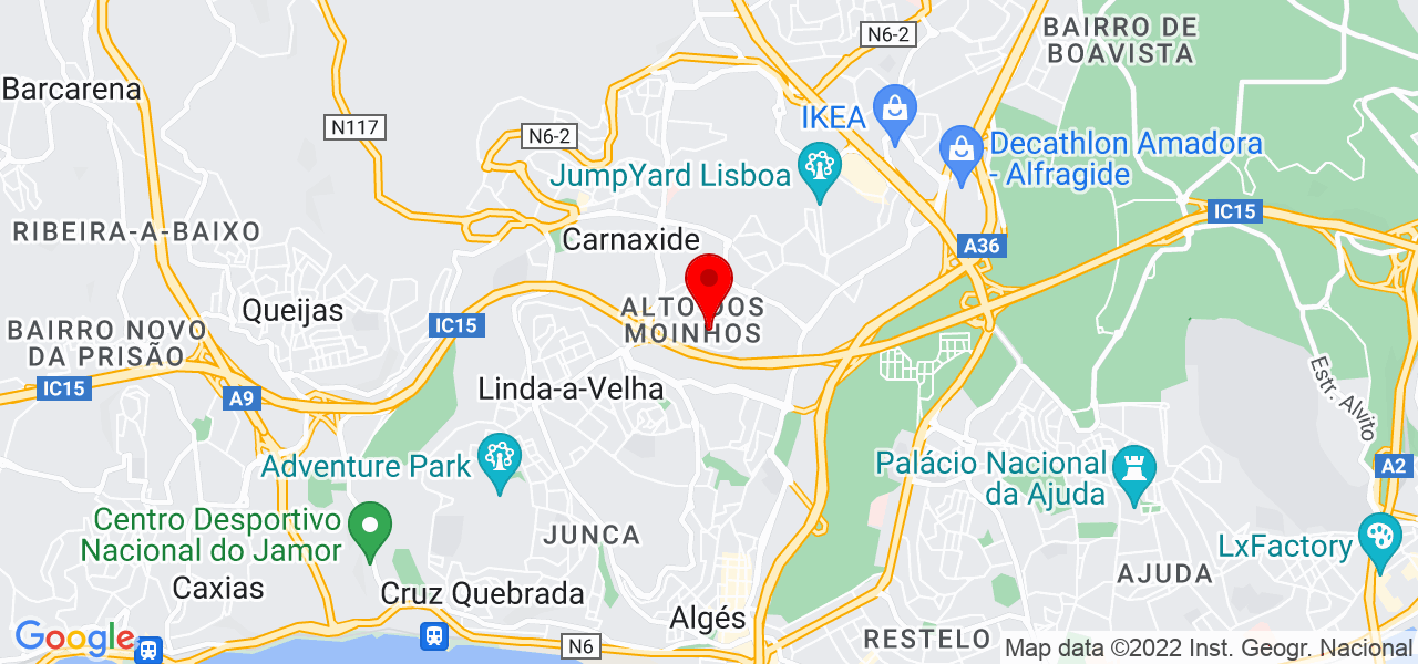 JF Clean - Lisboa - Oeiras - Mapa