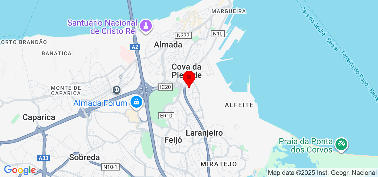 Casa Feliz Remodela&ccedil;&otilde;es! - Setúbal - Almada - Mapa