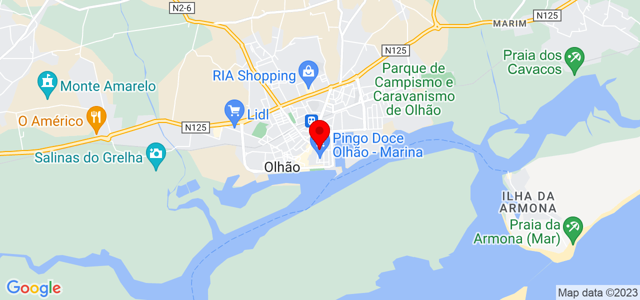 Ana - Faro - Olhão - Karte