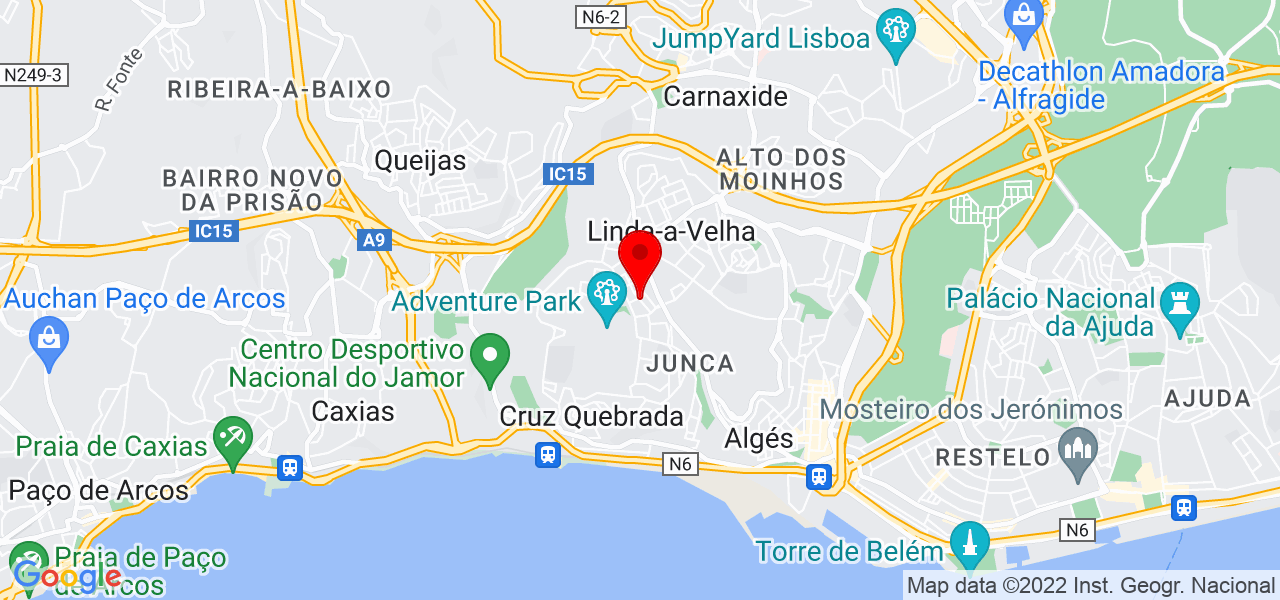 Andr&eacute; Campos - Lisboa - Oeiras - Mapa