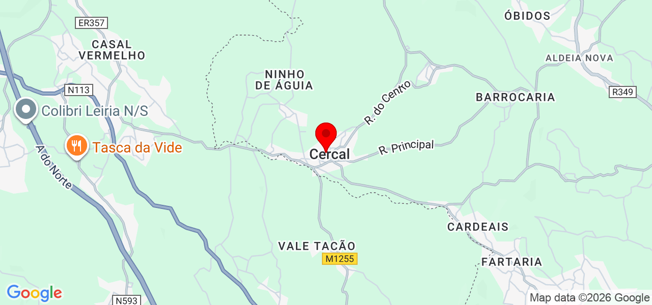 Claudia - Santarém - Ourém - Karte