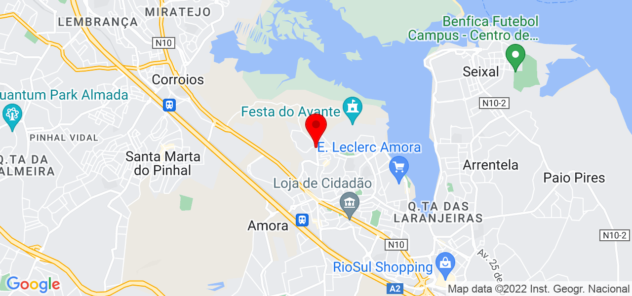 M&oacute;nica Martins - Setúbal - Seixal - Mapa