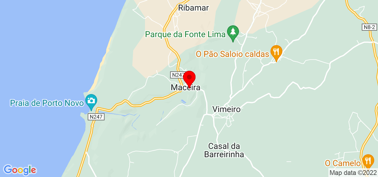 Izadora - Lisboa - Torres Vedras - Mapa