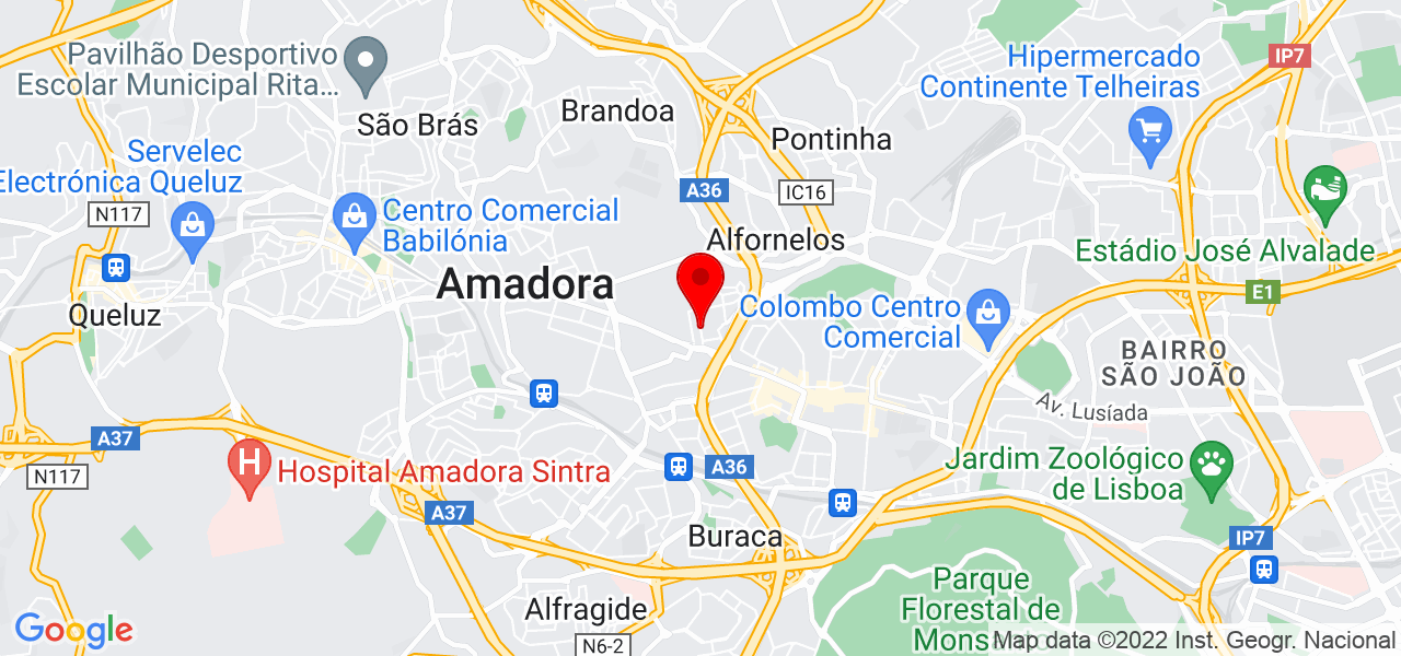 Gon&ccedil;alo Mateus - Lisboa - Amadora - Mapa