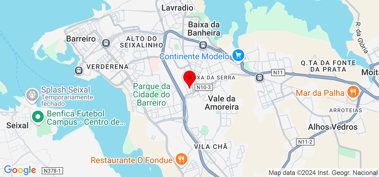 Relvagrass - Setúbal - Barreiro - Mapa