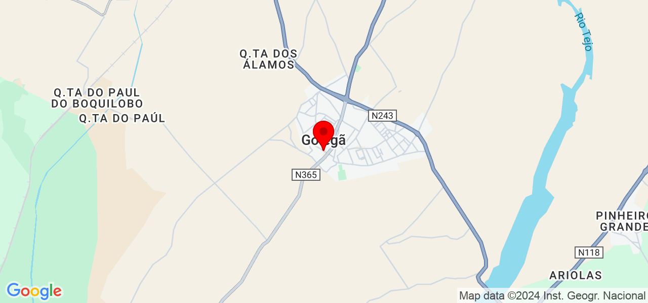 Esmeralda Leitão - Santarém - Golegã - Mapa