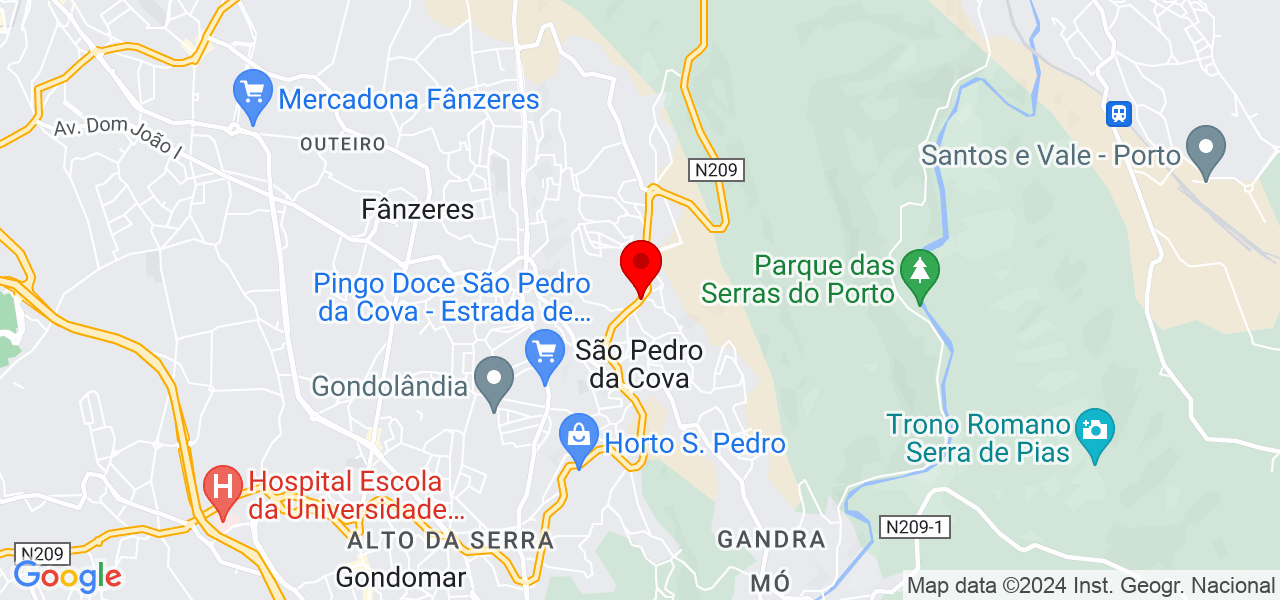 Nathalya Rodrigues - Porto - Gondomar - Mapa
