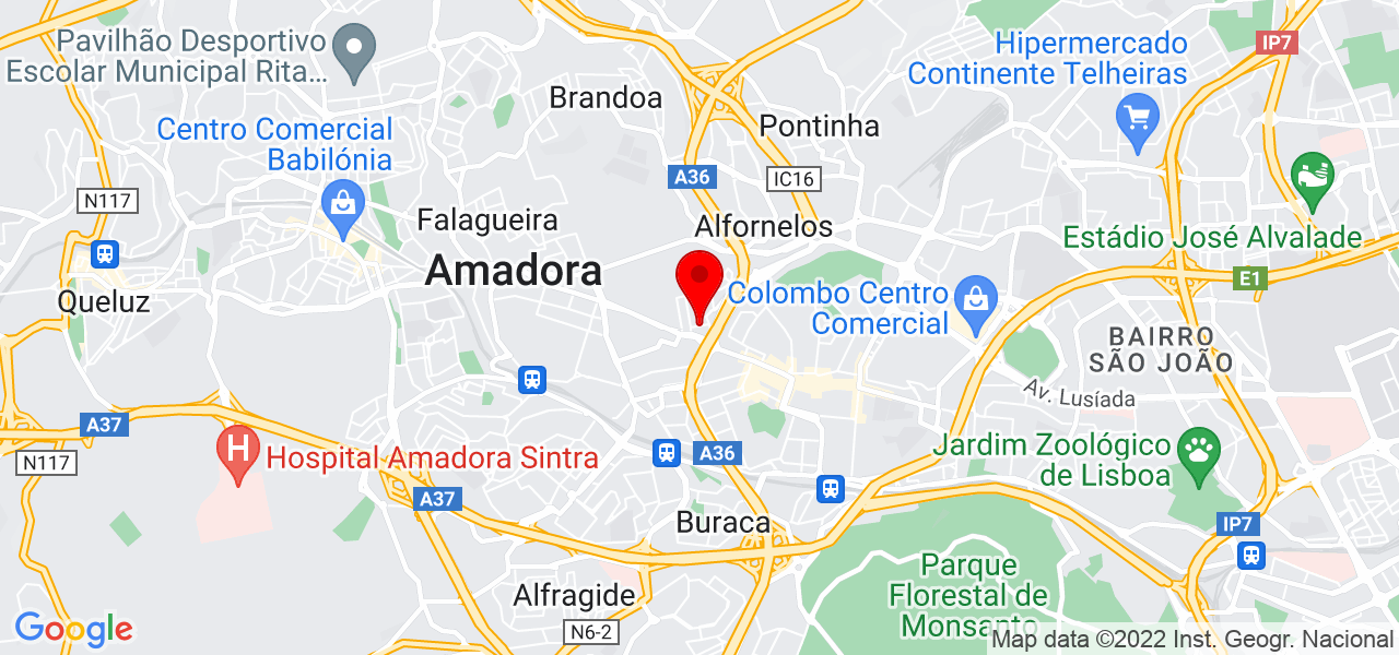 Edson Fernandes - Lisboa - Amadora - Map