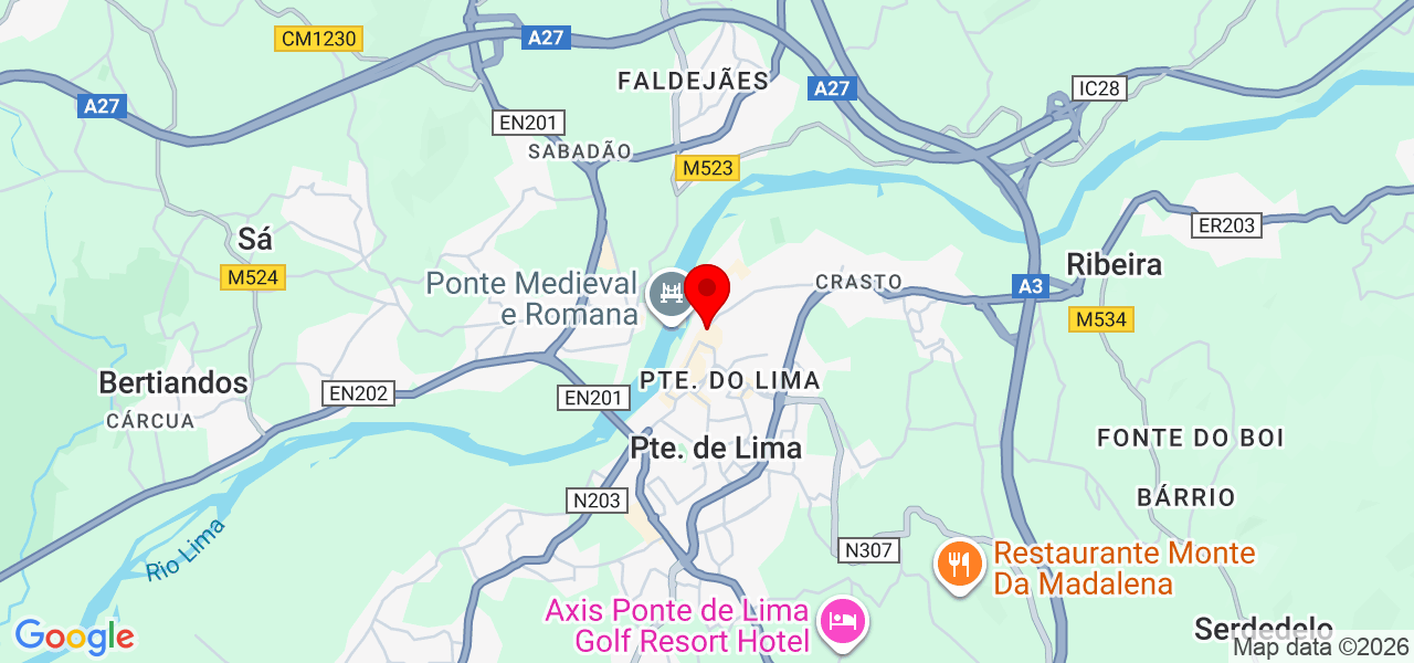 Ether Clinic - Viana do Castelo - Ponte de Lima - Karte