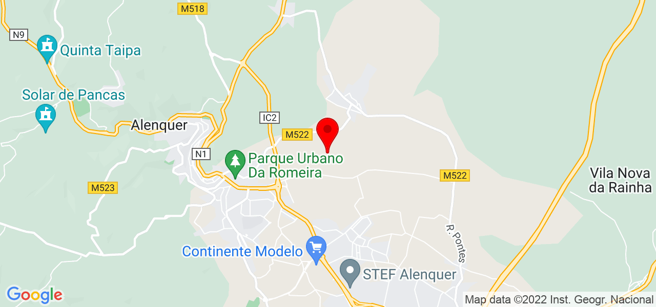 Margarida Silva - Lisboa - Alenquer - Mapa