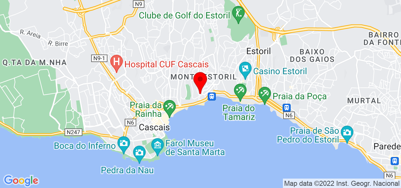Marina Mendes Personal Trainer - Lisboa - Cascais - Mapa