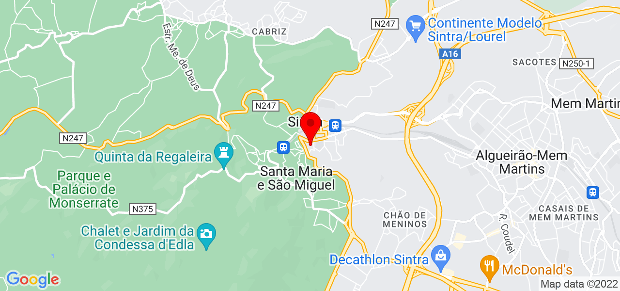 João Paulo Dourado dos santos - Lisboa - Sintra - Mapa