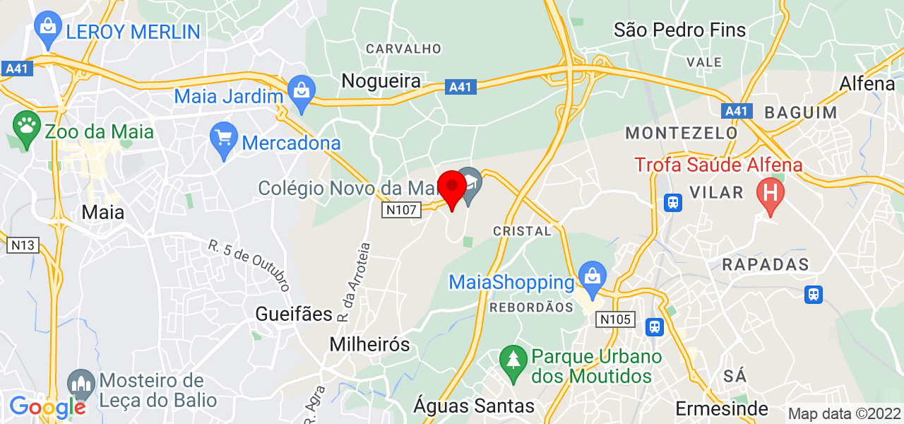 Patr&iacute;cia Coelho - Porto - Maia - Mapa