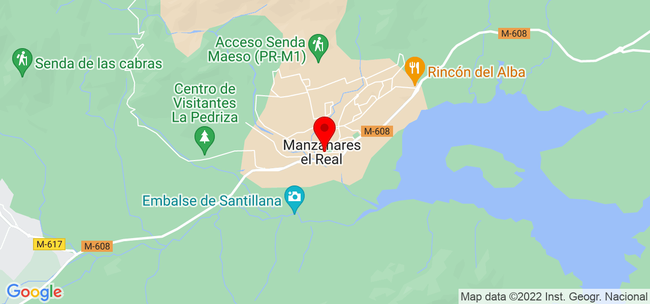 Javier Marven - Comunidad de Madrid - Manzanares el Real - Mapa