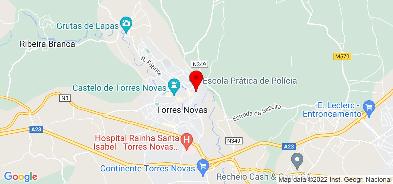 Carolina Vicente - Santarém - Torres Novas - Mapa