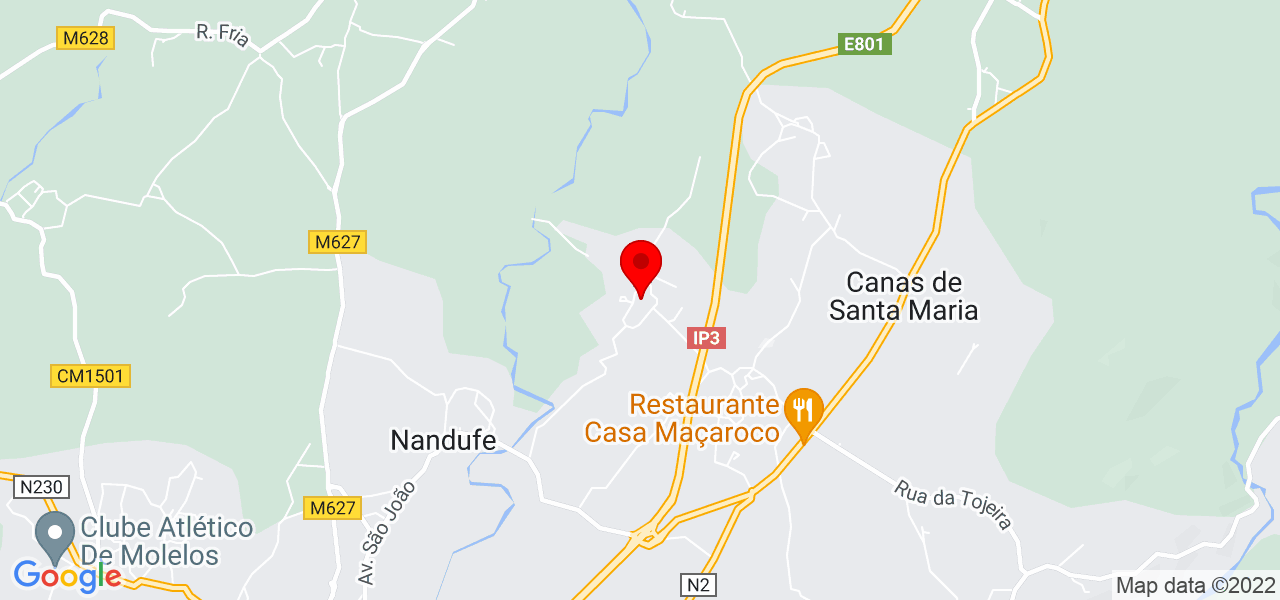 Andr&eacute; Fernandes da Costa - Viseu - Tondela - Mapa