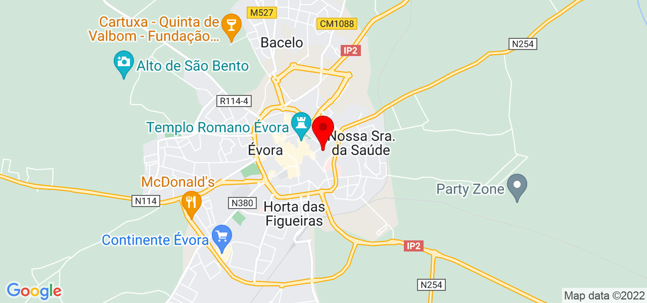 Armando Nzinga - Évora - Évora - Mapa