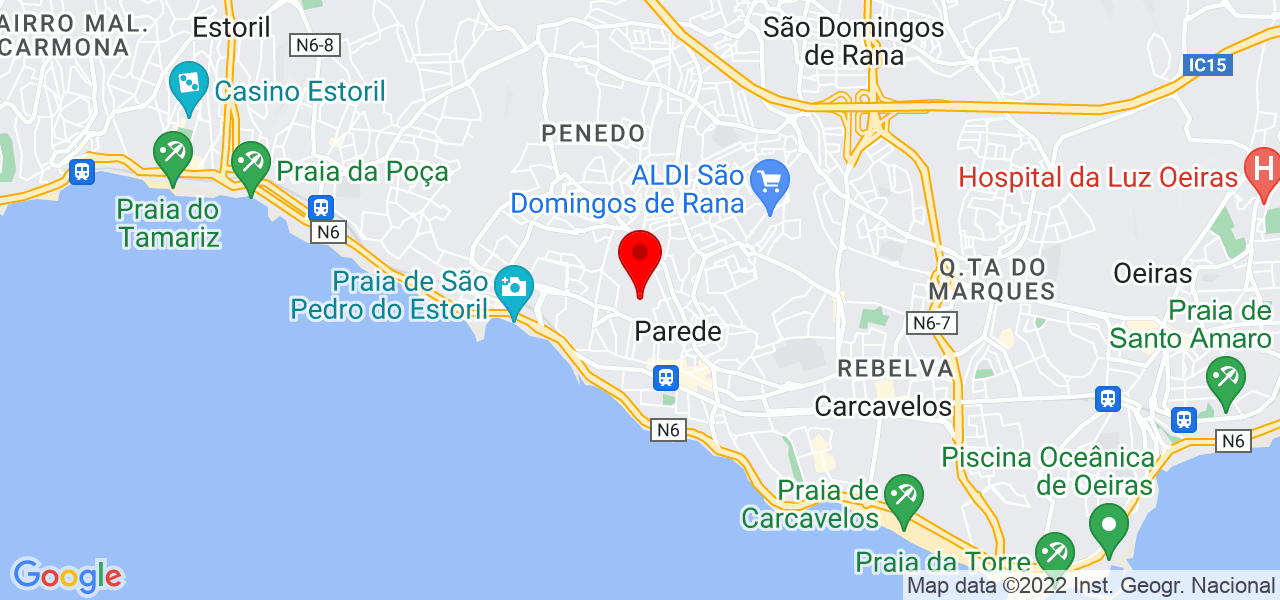 Paula Bunga - Lisboa - Cascais - Mapa