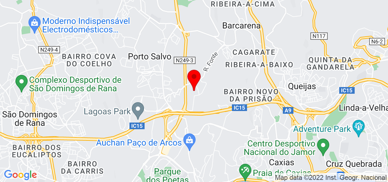 Maria Ferreira - Lisboa - Oeiras - Mapa