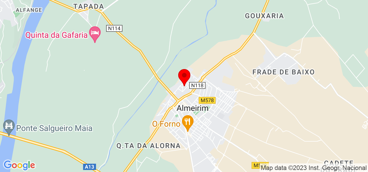 Dany Sim&otilde;es - Santarém - Almeirim - Mapa
