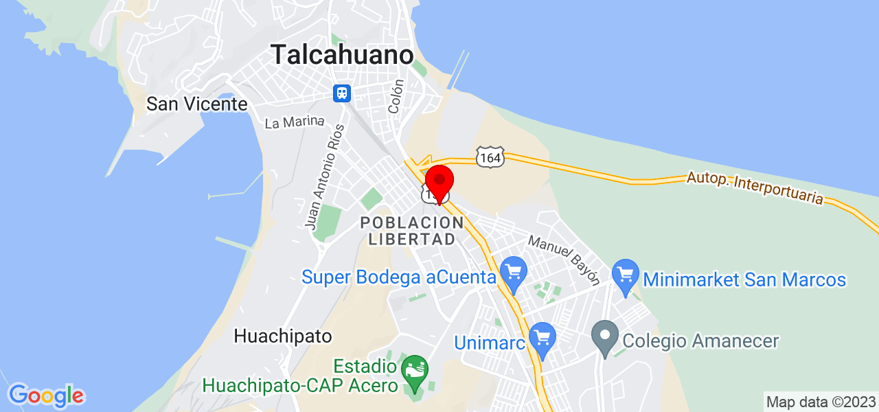 B&aacute;rbara Sanhueza - Bío-Bío - Concepción - Mapa
