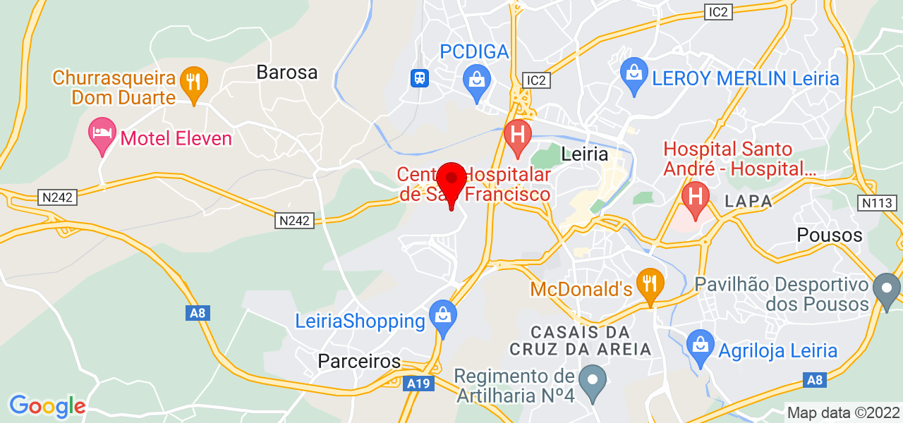 Lucineia Ramos de Jesus - Leiria - Leiria - Mapa