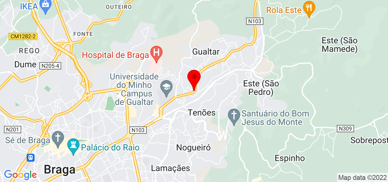 Catarina Pacheco - Braga - Braga - Map