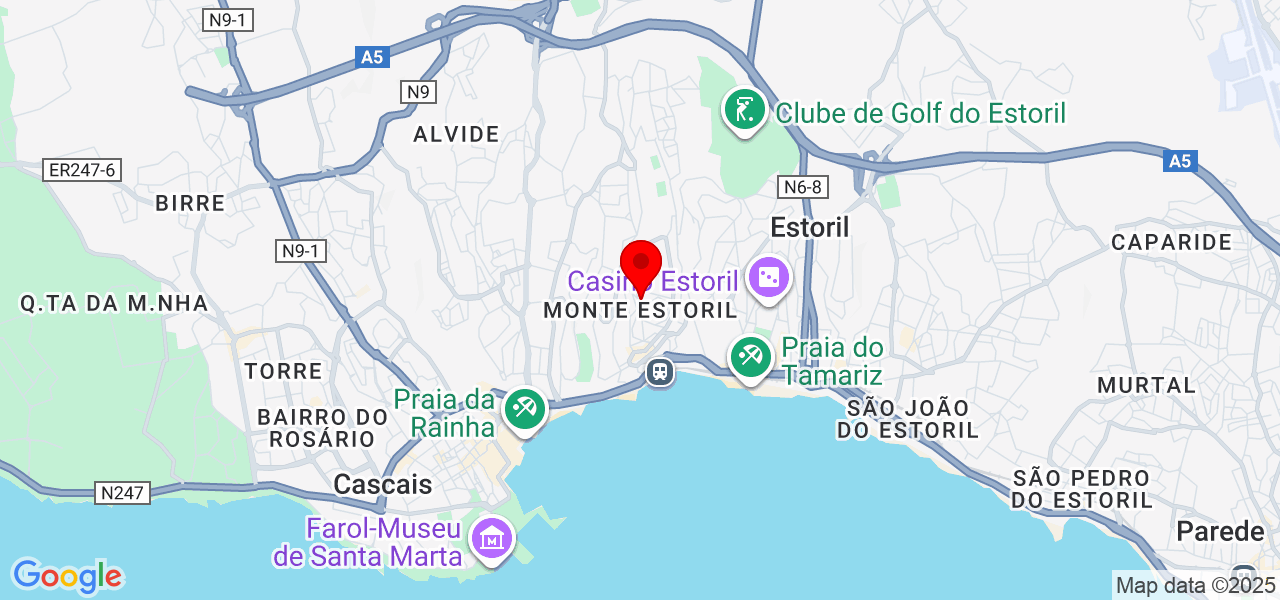 Edilaine Silva - Lisboa - Cascais - Mapa