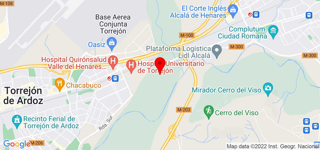 Andrea Rangel - Comunidad de Madrid - Alcalá de Henares - Mapa