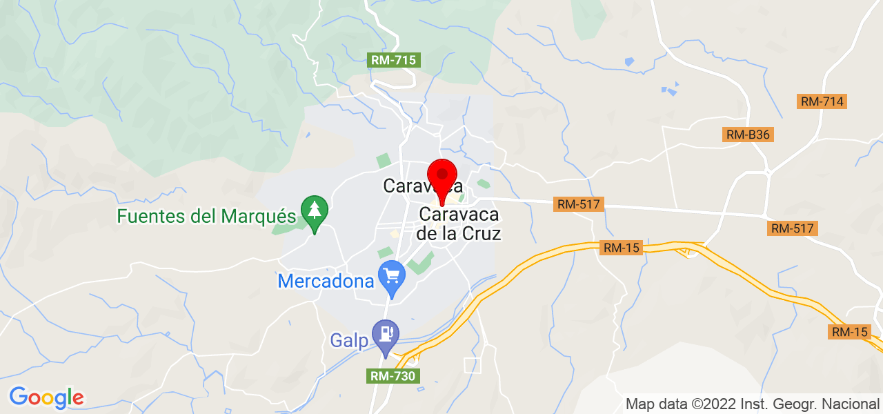 Roc&iacute;o Mar&iacute;n Garc&iacute;a - Región de Murcia - Caravaca de la Cruz - Mapa