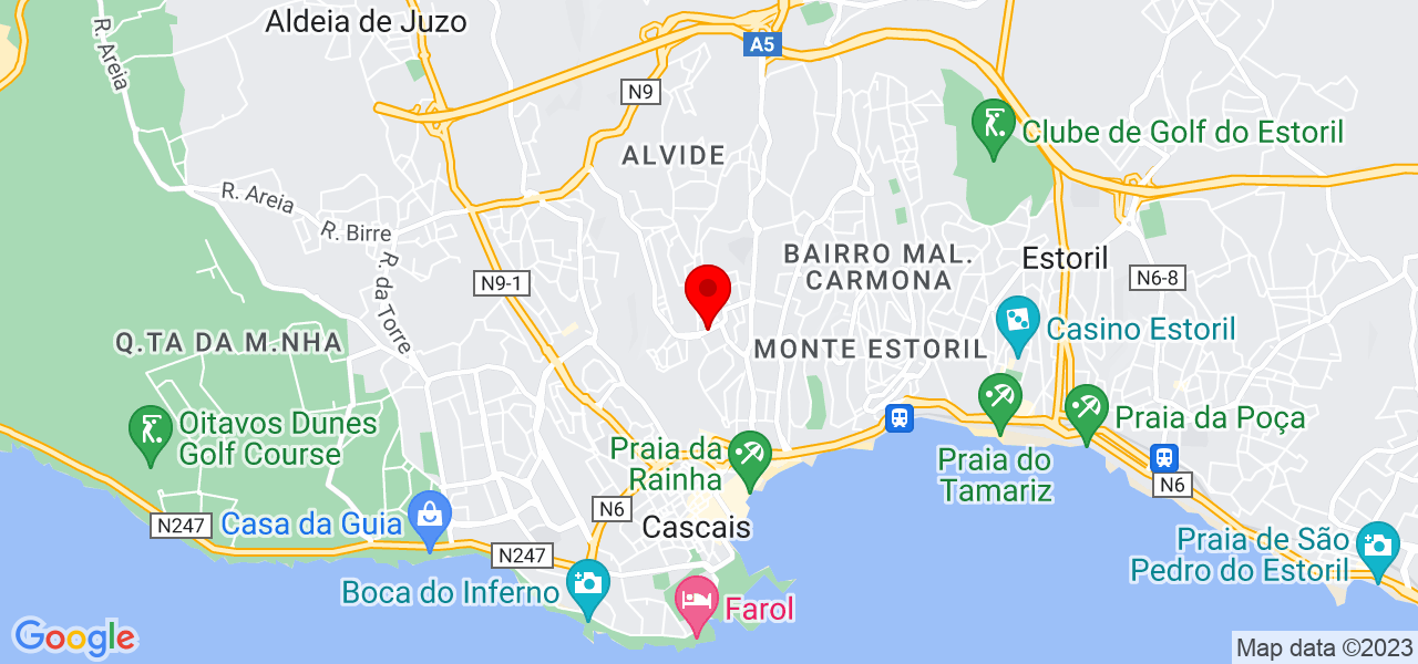 J&eacute;ssica nogueira santos - Lisboa - Cascais - Mapa
