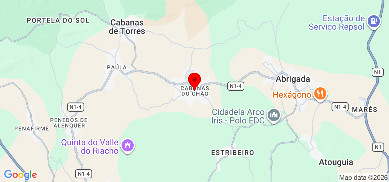 Claudine Barros - Lisboa - Alenquer - Mapa