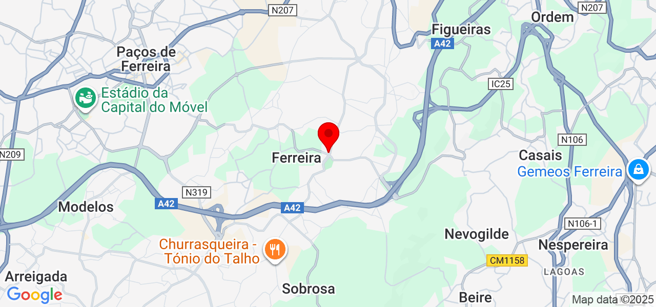 Ana - Porto - Paços de Ferreira - Karte