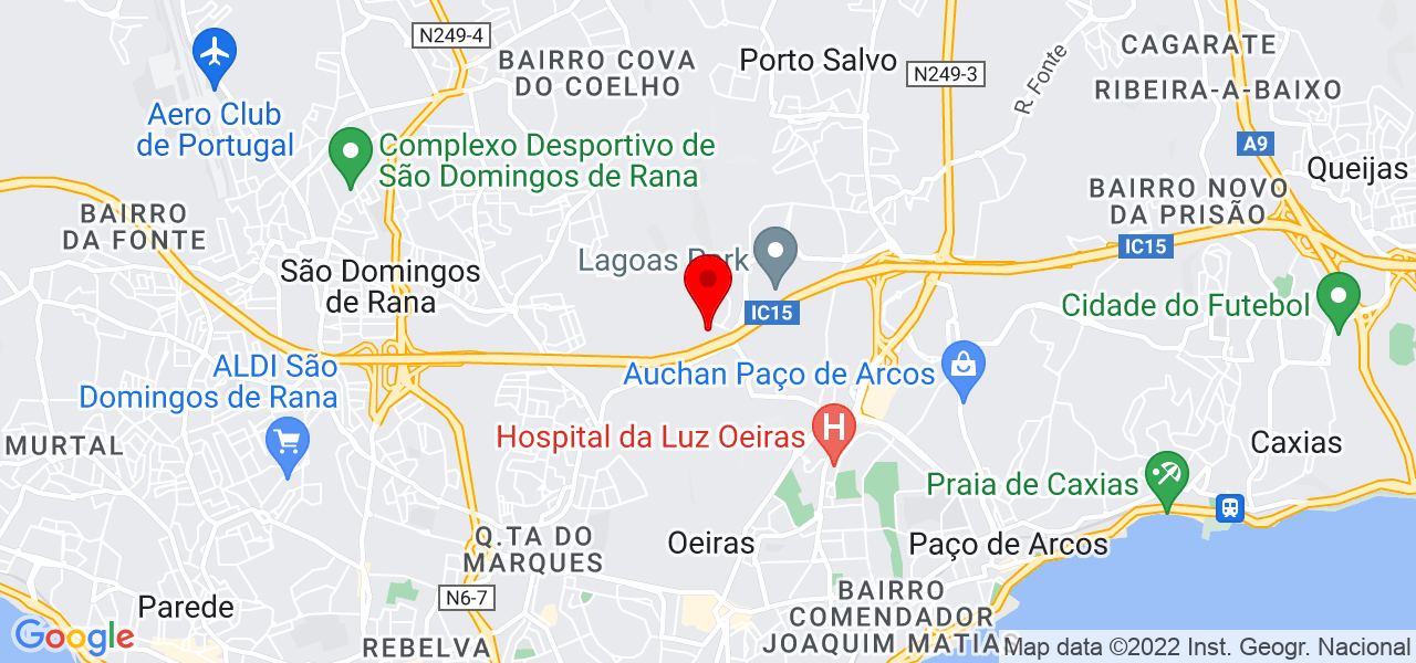 Agostinha Andrade Gomes - Lisboa - Oeiras - Mapa