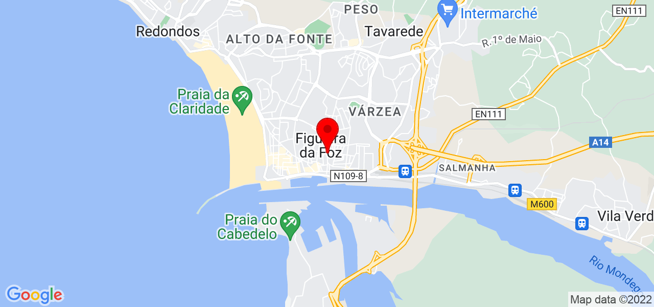 Rozelia ferreira - Coimbra - Figueira da Foz - Mapa