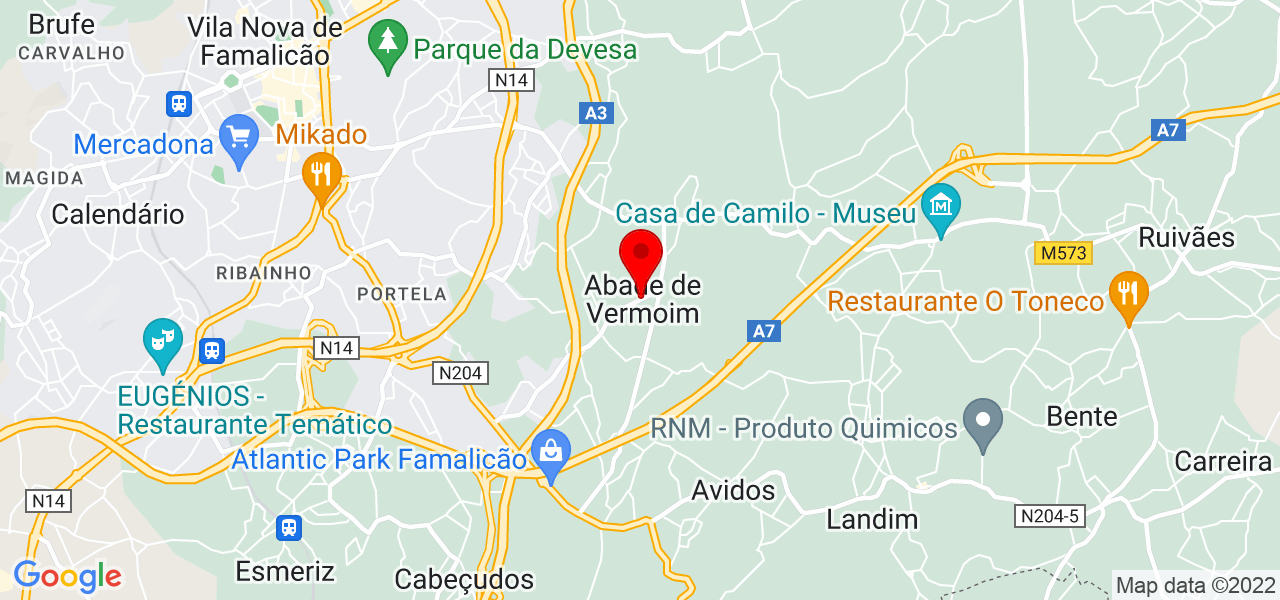 Creidson Cardoso - Lisboa - Sobral de Monte Agraço - Mapa