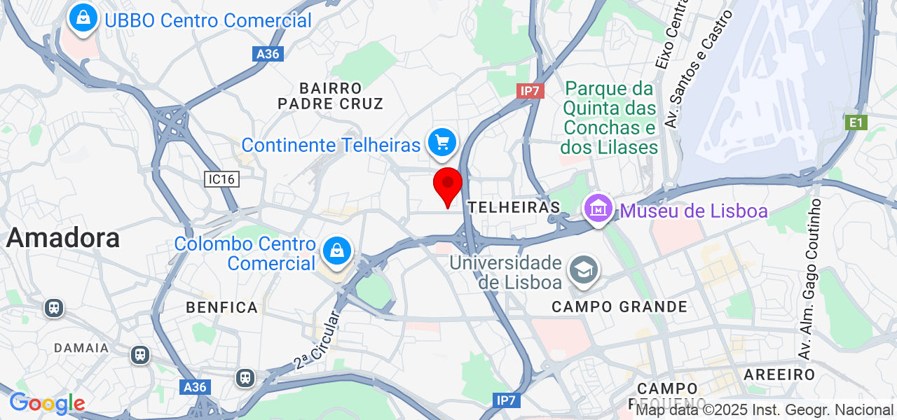 Daniela Rodrigues - Lisboa - Lisboa - Mapa