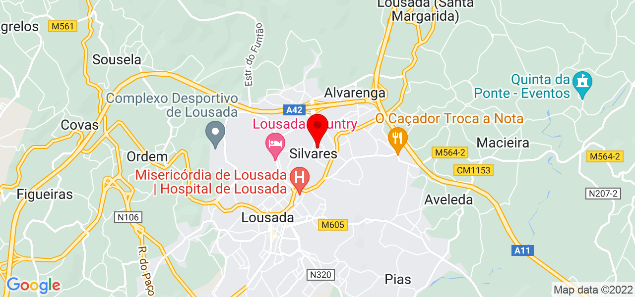 Ana Jo&atilde;o Freitas - Porto - Lousada - Mapa