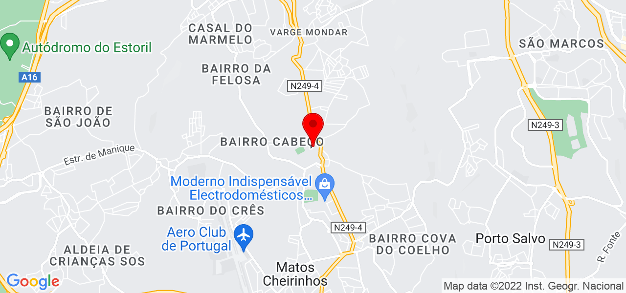 L&iacute;rios imparaveis - Lisboa - Cascais - Mapa