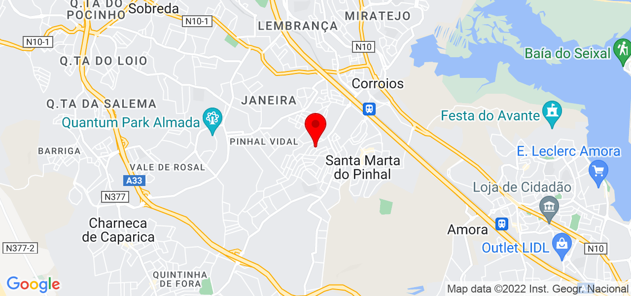 CCAR - Setúbal - Seixal - Mapa