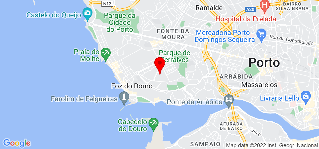 Antonio Martins - Porto - Porto - Mapa