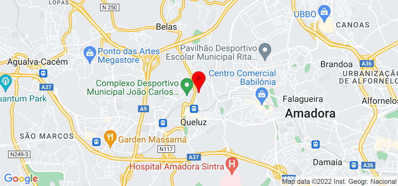 Jos&eacute; Beato - Lisboa - Sintra - Mapa