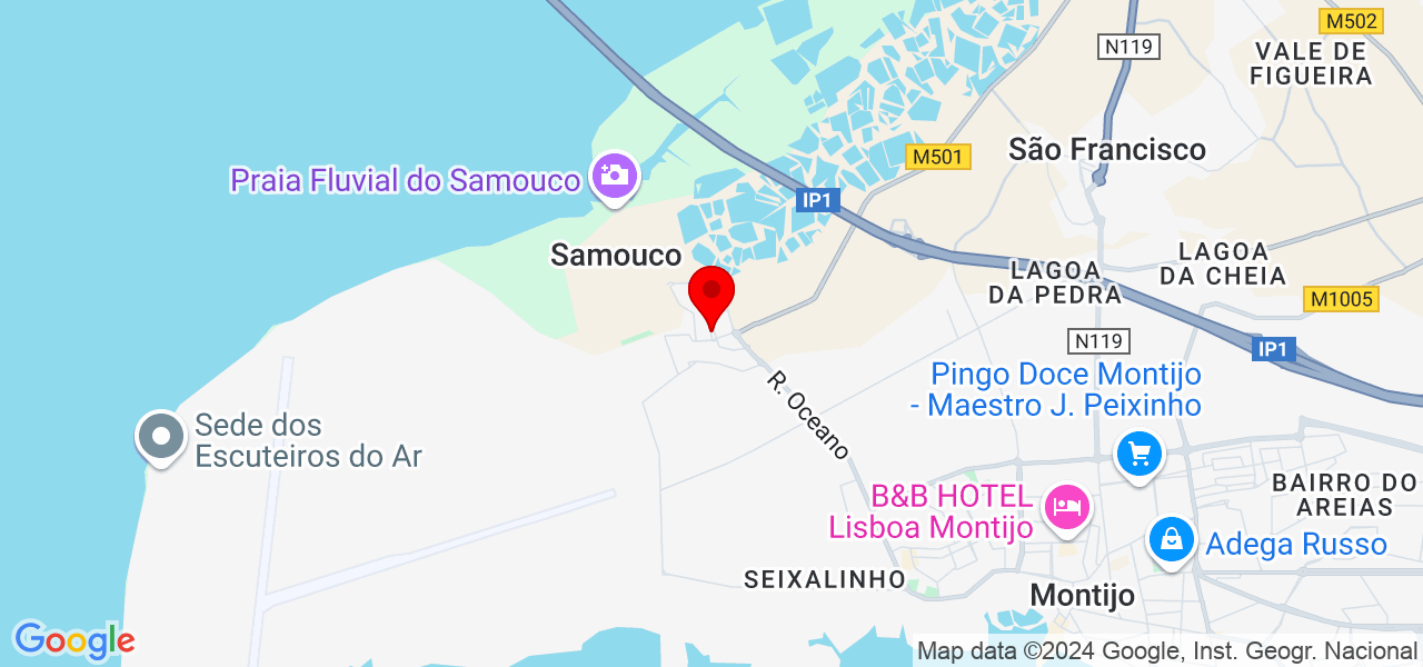 Kelwin - Setúbal - Alcochete - Karte