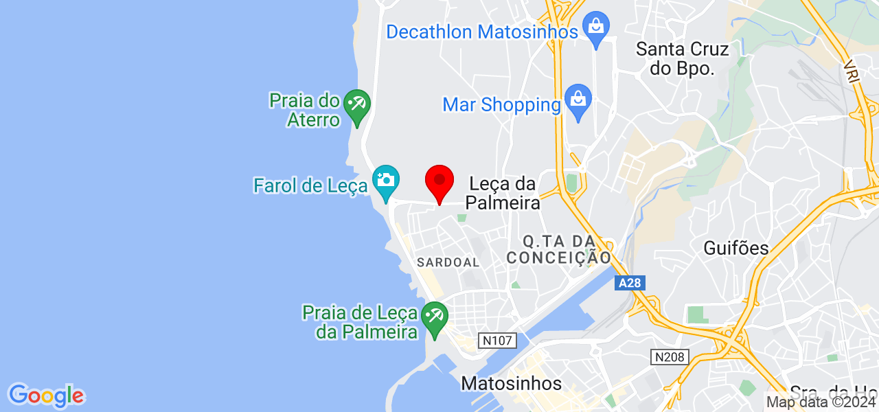S&eacute;rgio Carvalho arquitectura - Porto - Matosinhos - Mapa