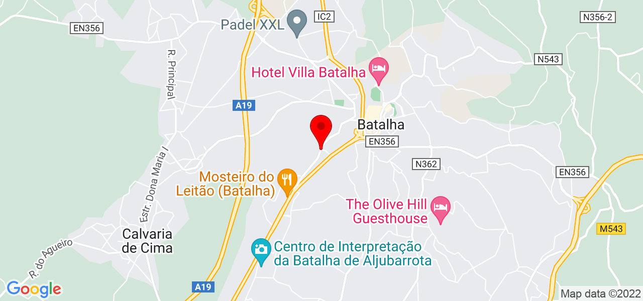 Vanessa Garcia Arquiteta - Leiria - Batalha - Mapa