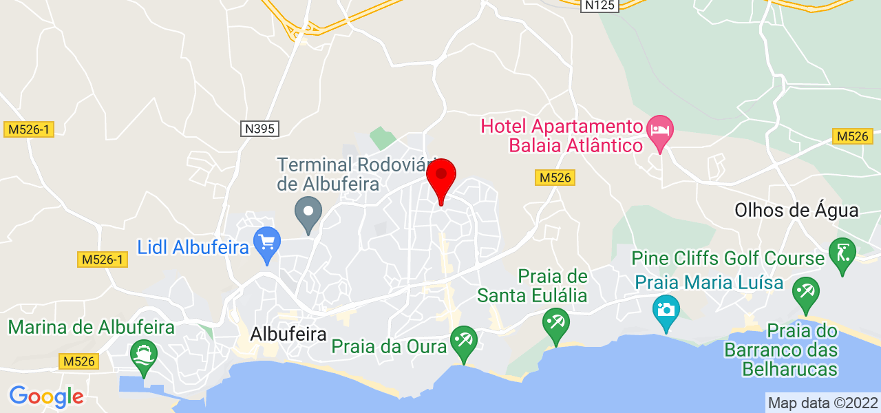 Luiz Vieira - Faro - Albufeira - Mapa