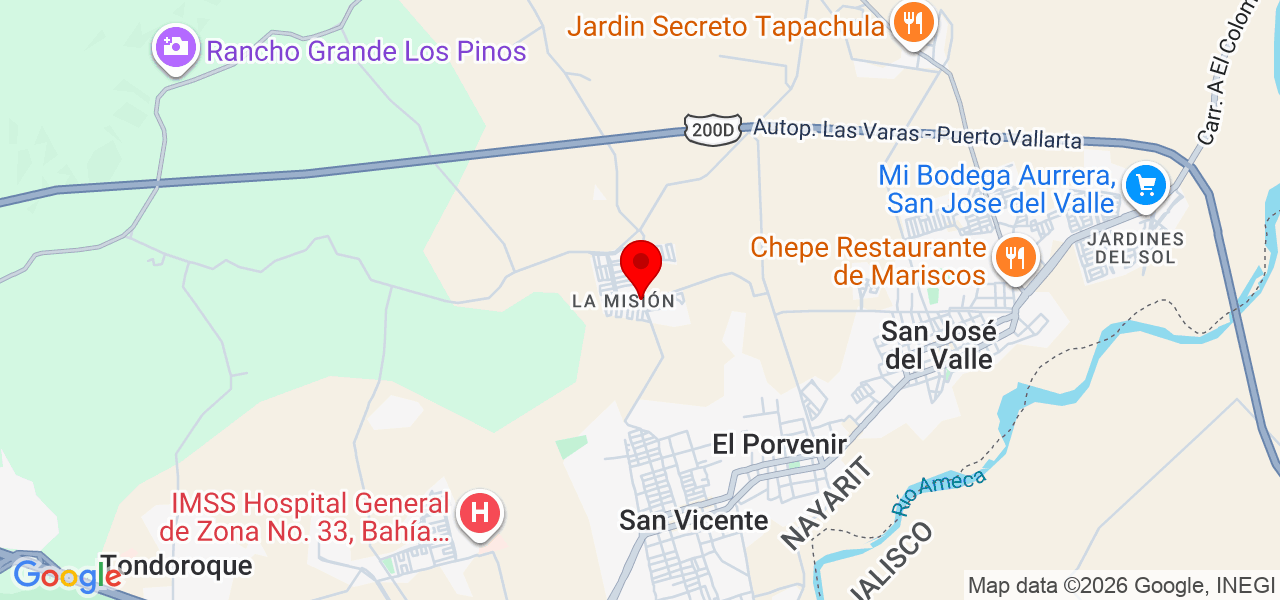 J&amp;C MULTISERVICIOS - Nayarit - Bahía de Banderas - Mapa